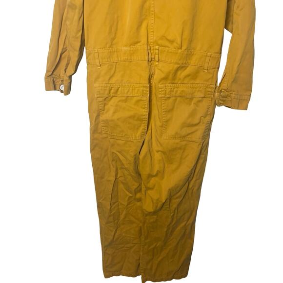 Big Bud Press Long Sleeve Everyday Jumpsuit Spicy Mustard Yellow sz L - Picture 6 of 10